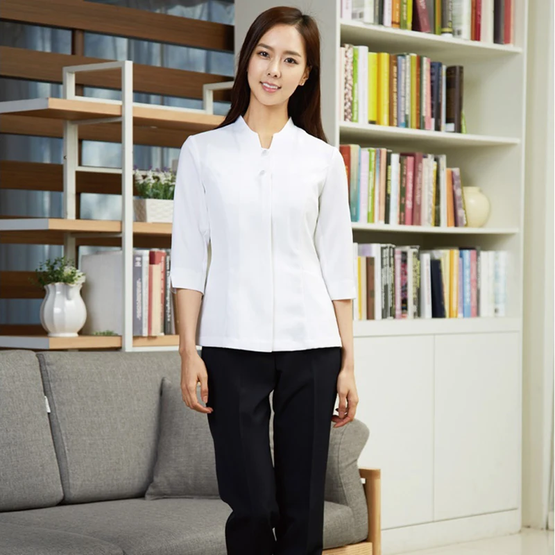 New style cosmetologist work clothes Korean spa physiotherapy technician suit beauty salon care clothes