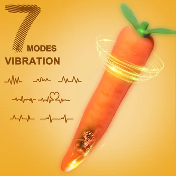 Carrot Vibrator Adult Products G-spot Vaginal Stimulator Female Masturbator Nipple Clitoral Massager Erotic Sex Toys for Couple 2