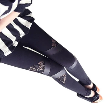 

Daily Fashion Fitness Thin Stretchy Solid Black Casual Slim Long Women Legging
