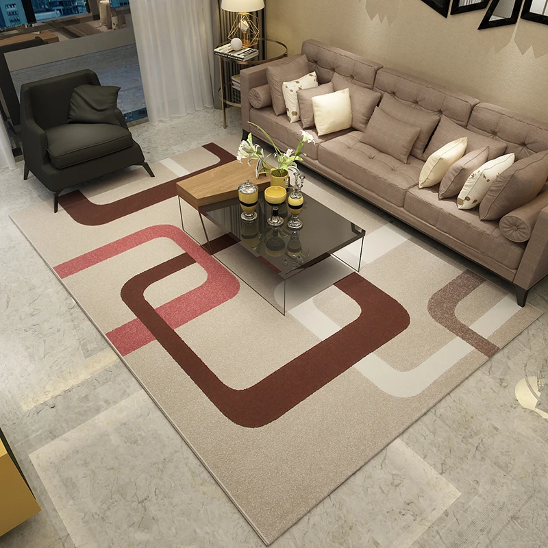 

Carpet living room, tea table, bedroom, Nordic room, machine washable bedside, rectangular sofa blanket, simple and modern
