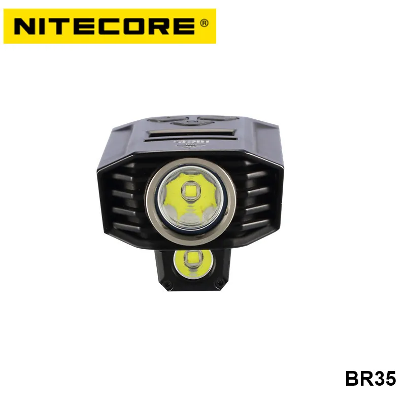 Nitecore BR35 oled-дисплей дистанционный переключатель велосипедный фонарь двойной дальний луч Cree Высокая мощность водонепроницаемый велосипедный светильник с usb зарядкой