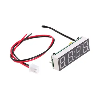 

Digital Car LED Electronic Clock Time Temperature Voltage 3 in 1 Meter 12V 5-20V
