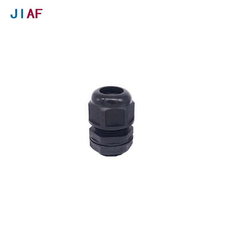 JIAF nylon Cable gland MG20 black water proof cable ganld cable jiont 10pcs/bag