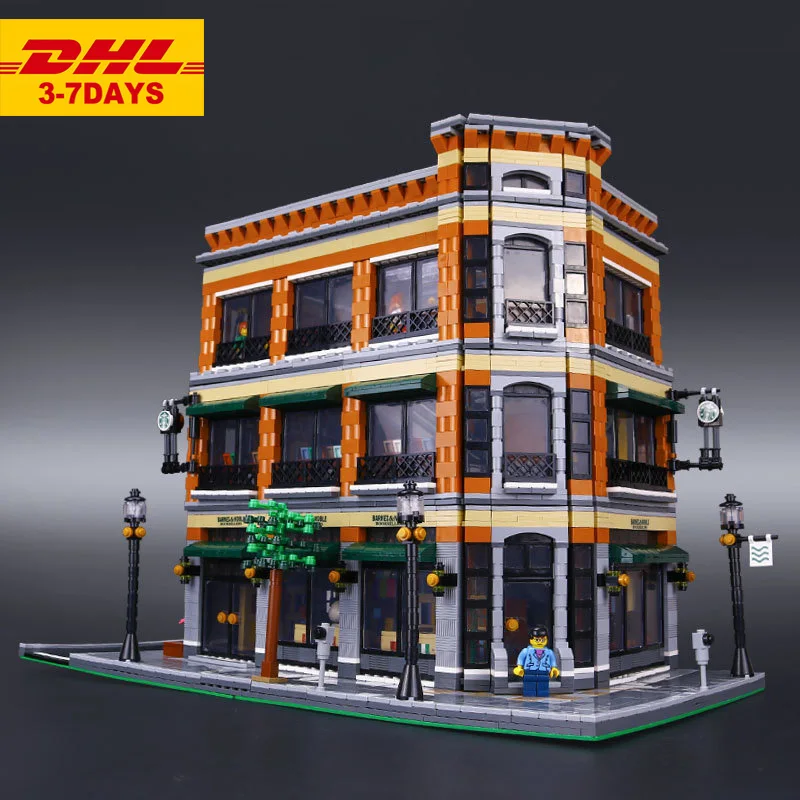 

IN STOCK 15017 Expert City Street View 4616PCS Bookstore Cafe Sets Compatible with Model Building Kits Blocks Bricks Toys Gifts
