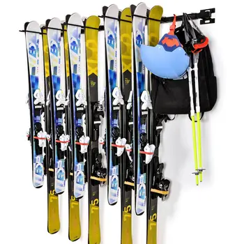 

2pcs Multifunction Snowboard Wall Storage Rack Wall Mount Wall Display Rack Ski Snowboard Vise for Home Garage