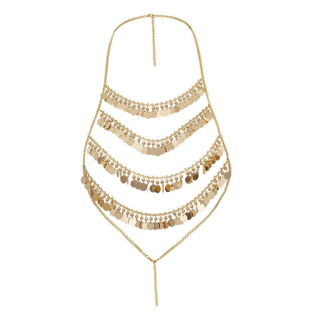 

Woman Sexy Crystal Rhinestone Bra Chest Harness Body Chain Alloy Choker Necklace Party Nightclub Fashion Body Jewelry 2019 #P3