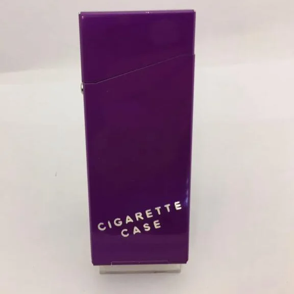 20 сигарет, Женский силиконовый чехол для сигарет, чехол для мужчин и женщин, чехол для сигарет - Цвет: purple