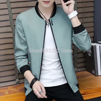 

Coat Male Autumn Clothes Outerwear Men's Wear Trend Top Jacket Slim Fit Youth Leisure Jacket Male