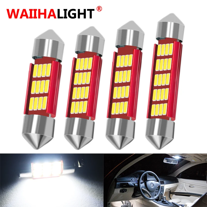 

1x Festoon 31mm 36mm 39mm 41mm C5W C10W Auto Bulb Doom Lamp Ceiling Canbus No Error Car Interior Dome Light Trunk Lights 12V