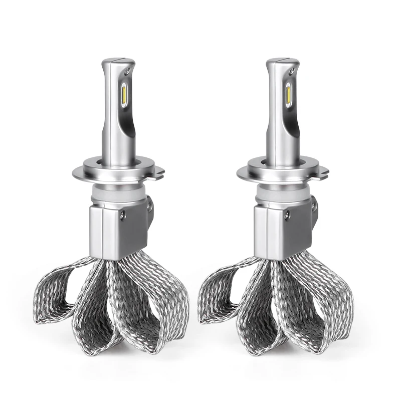 CSP H4 led H7 H1 H11 9005 HB3 9006 HB4 светодиодные лампы для фар медные рассеивания тепла