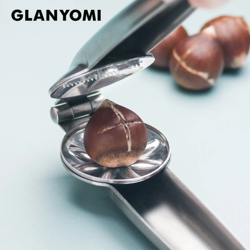 Stainless Steel Chestnut Clip Plier Sheller Nut Chestnut Cracker Walnut Opener