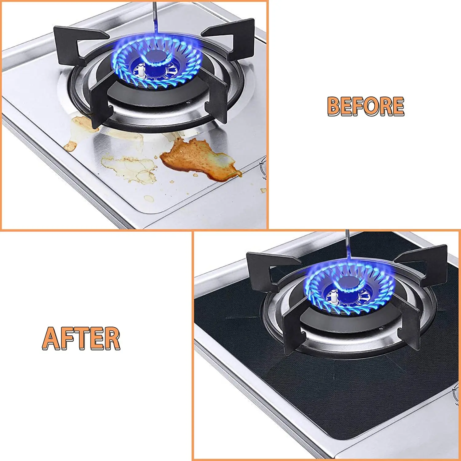 Stove Burner Covers Upgraded Double Thickness Stove Covers for Gas