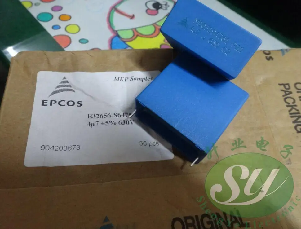 2 шт. новый пленочный конденсатор EPCOS B32656S6475J 4 7 мкФ 630 в PCM37.5 B32656 475/630 p37.5 мм MKP мкФ/630