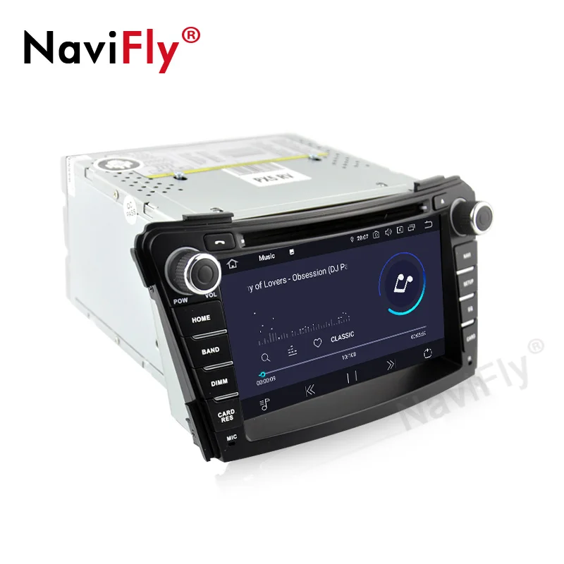 Discount NaviFly Android 9.0 Car Multimedia Player GPS Navigation For HYUNDAI I40 I-40 2011 2012 2013 2014 2015 2016 Stereo Autoradio RDS 3