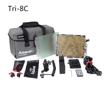 

Aputure Amaran Tri-8C/8S Dimmable Led Video Light Panel with EZ Box Diffuser Kit Two Batteries 2.4G Remote Controllers