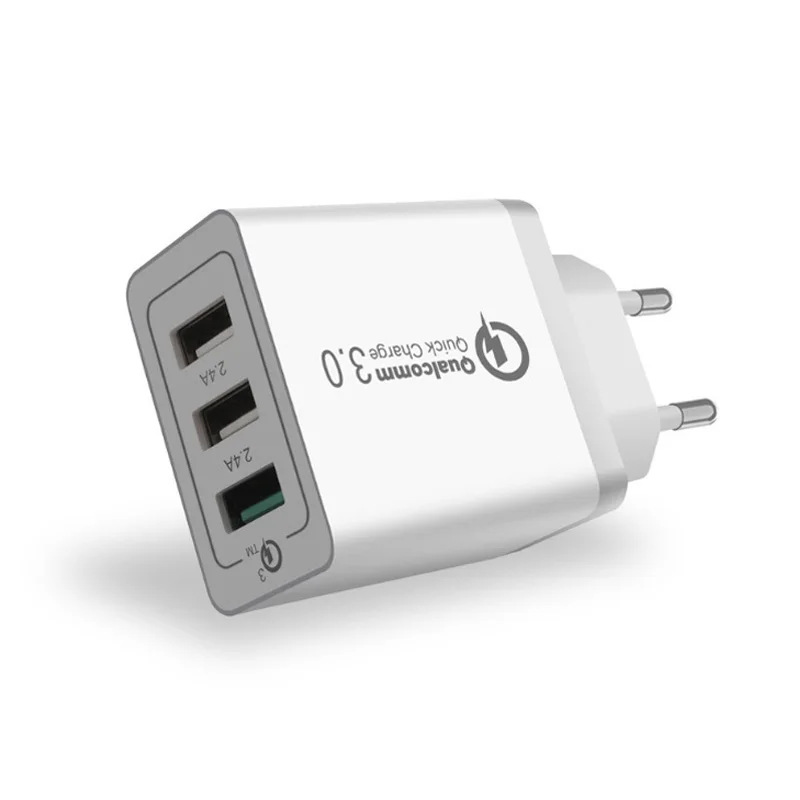 Быстрая зарядка 3,0 USB зарядное устройство для iPhone 11 Pro Max Xiaomi samsung huawei QC3.0+ 2.4A Быстрая зарядка настенное зарядное устройство для мобильного телефона