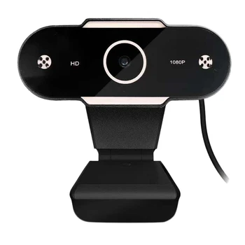 

1080P Computer USB Web Camera HD Webcam with Microphone for Live Broadcast Video Calling Conference