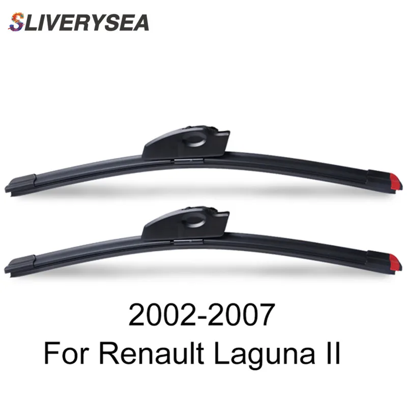 SLIVERYSEA Замена стеклоочистителя для Renault Laguna II 2002-2007 силиконовые резиновые Дворники для лобового стекла авто аксессуары