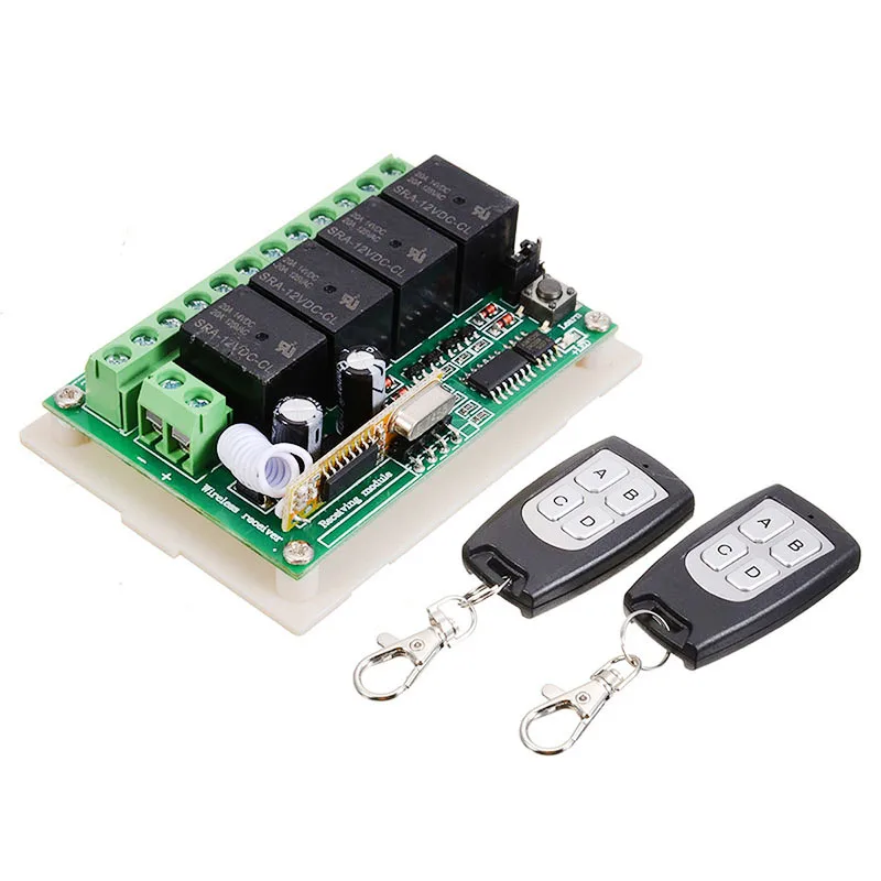 Универсальный радиоприемник 433 МГц релейный переключатель с дистанционным