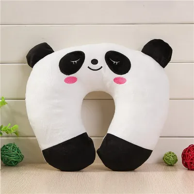 Креативная u-образная Подушка с мультяшным животным, для путешествий, офиса, дома, для сна, Шейная подушка, Детская плюшевая игрушка, подушка P46 - Цвет: panda