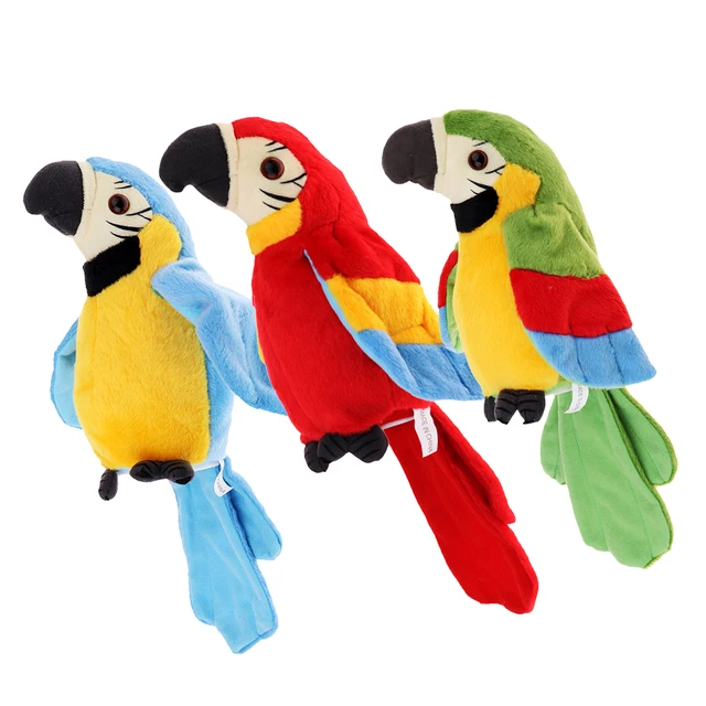 TALKING PARROT - Repeats What You Say Electronic Pet Plush Interactive Toy 1