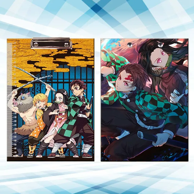 

A4 Demon Slayer Clipboards Cute Anime Stationery Store Clip Folder Board Desk File Drawing Writing Pad School Office Accessory