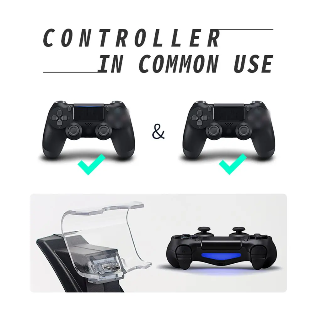 PS4 зарядная станция Стенд светодиодный с двумя USB зарядным контроллером игровой