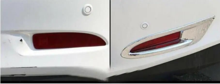 Для Mazda 6 Atenza- хромированная задняя противотуманная фара Крышка лампы отделка литиевая рамка