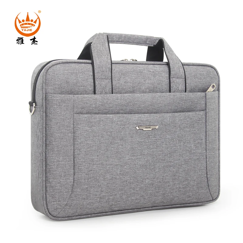 Grey L Дизайн, сумка для ноутбука, мужской деловой портфель, Повседневная сумка через плечо, мужская сумка, Оксфорд, водонепроницаемая, дорожная сумка - Цвет: Grey L
