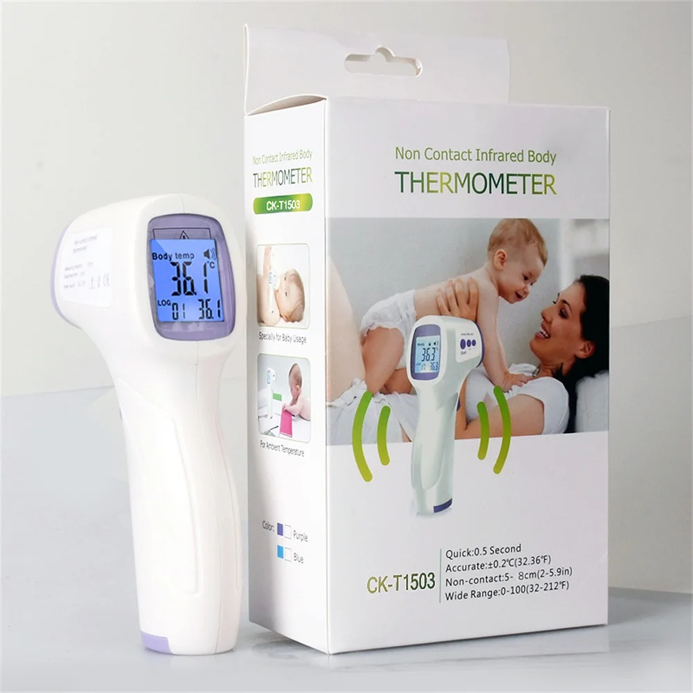 

Digital thermometer infrared infant adult forehead ear contactless indoor and outdoor infrared liquid crystal backlight