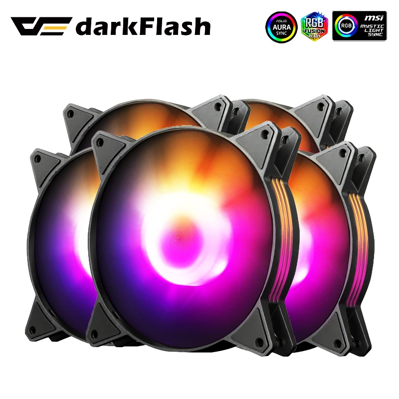 Кулер Darkflash C6 для ПК с RGB настройкой 120 мм 12 см | Компьютеры и офис