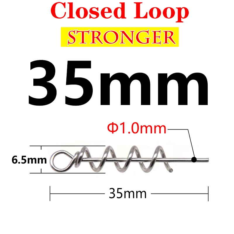Fishing Bait Spring Lock - Pin De Centrage De Crochet De Pêche En Plein