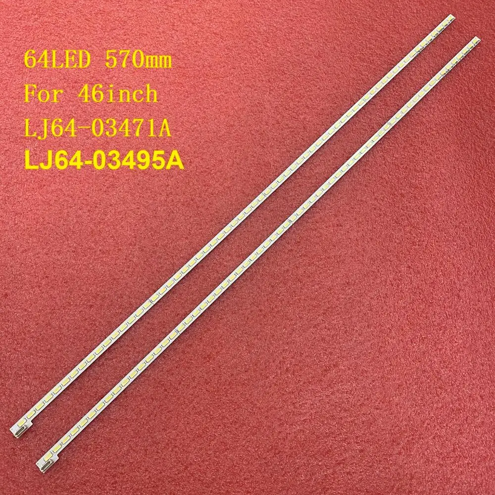 2 шт./лот светодиодная подсветка для 46 левый LJ64 03471A 03495A салазки 2012SGS46 7030L 64 TOSHIBA 46TL933