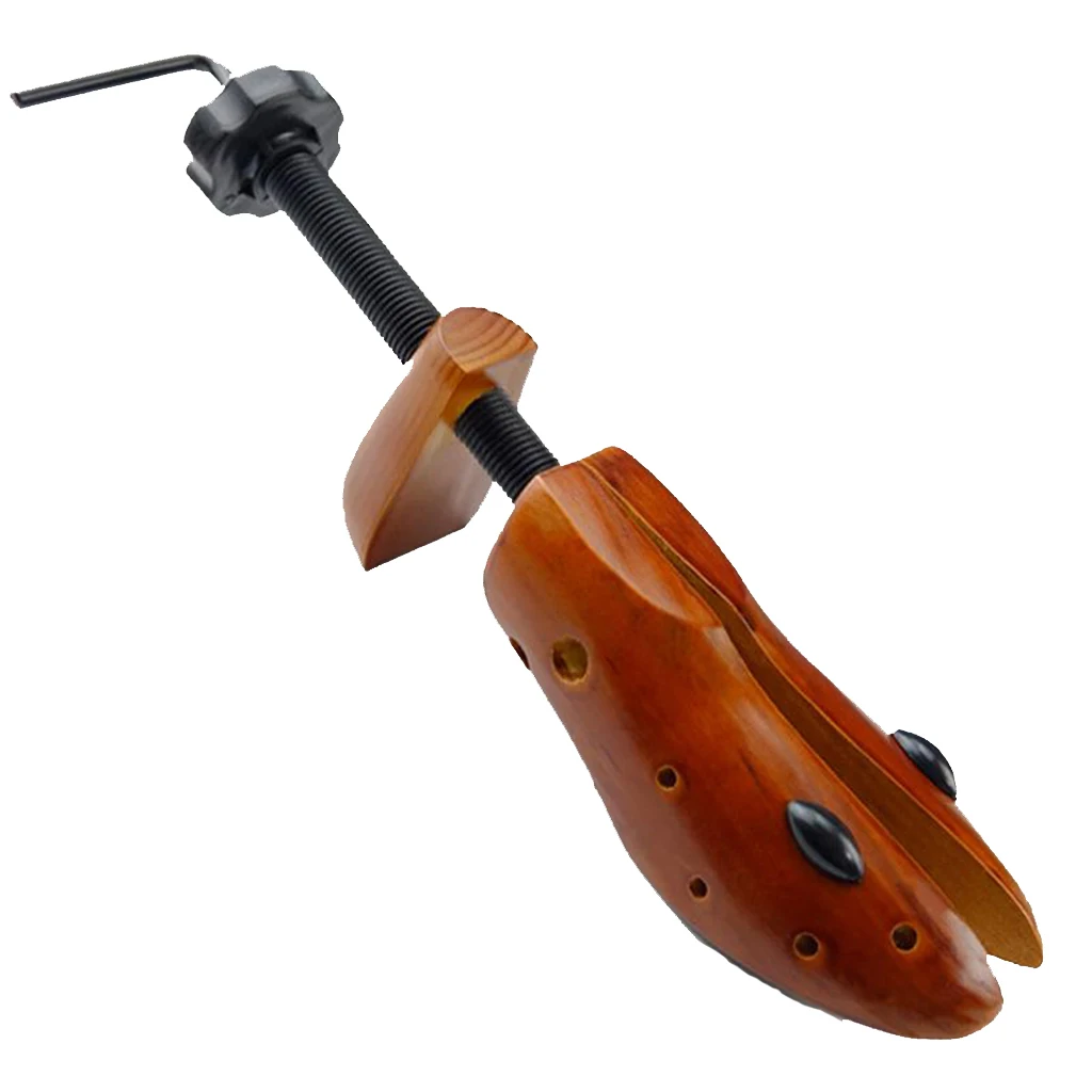 1PC Wooden 2-Way Shoe Stretcher Adjustable Women Men Boot Shoe Extender Keeper