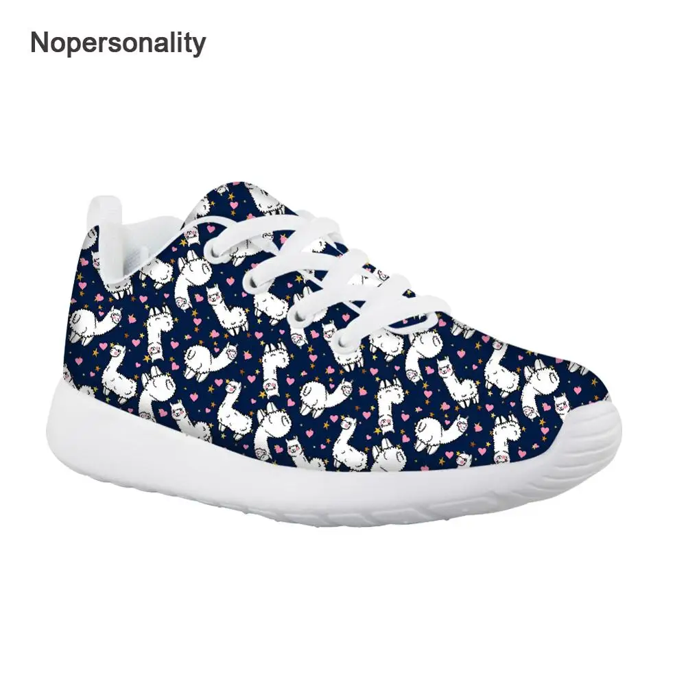 

Nopersonality Casual Alpaca Print Children Shoes for Kids Boys Cute Sport Girls Spring Non-Slip Breathable Sneakers Soft Shoes