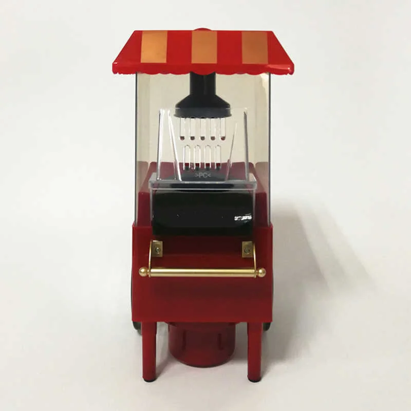 Popcorn Machine Mini Electric Popcorn Maker Retro Carnival Corn Cooking Machine A Pop Corn Household DIY Corn Popper