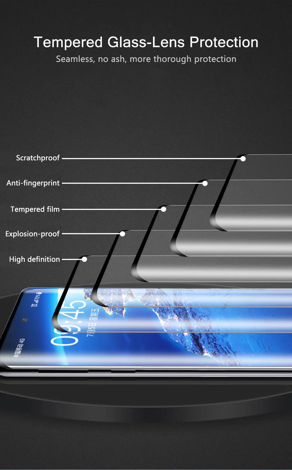 Полное покрытие стекло для samsung Galaxy Note 10 Plus Закаленное стекло Защитная пленка для экрана Galaxy Note 10 защитное стекло
