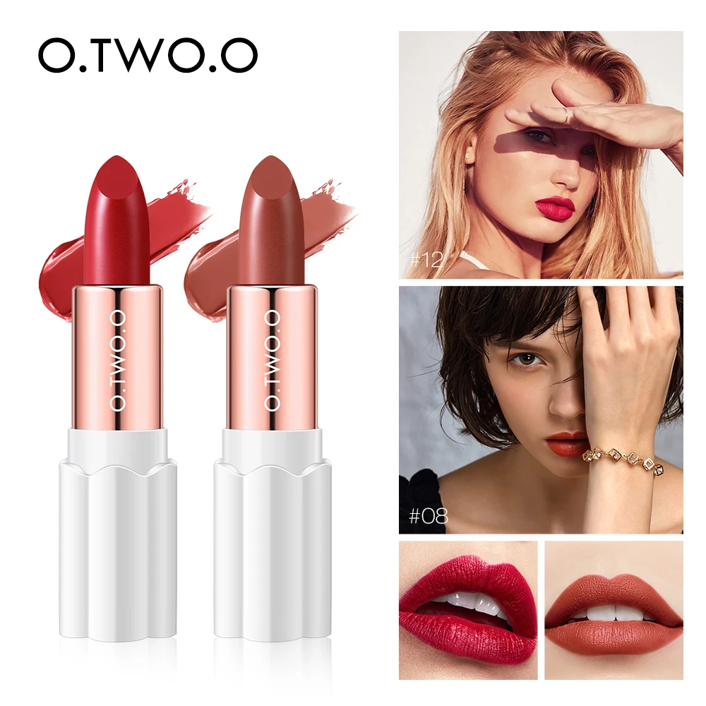 12 Colors Nourishing Smooth Velvet Lipstick Waterproof Matte Lip Stick Sexy Red Lip Makeup Beauty Fashion Lip Balm Cosmetic