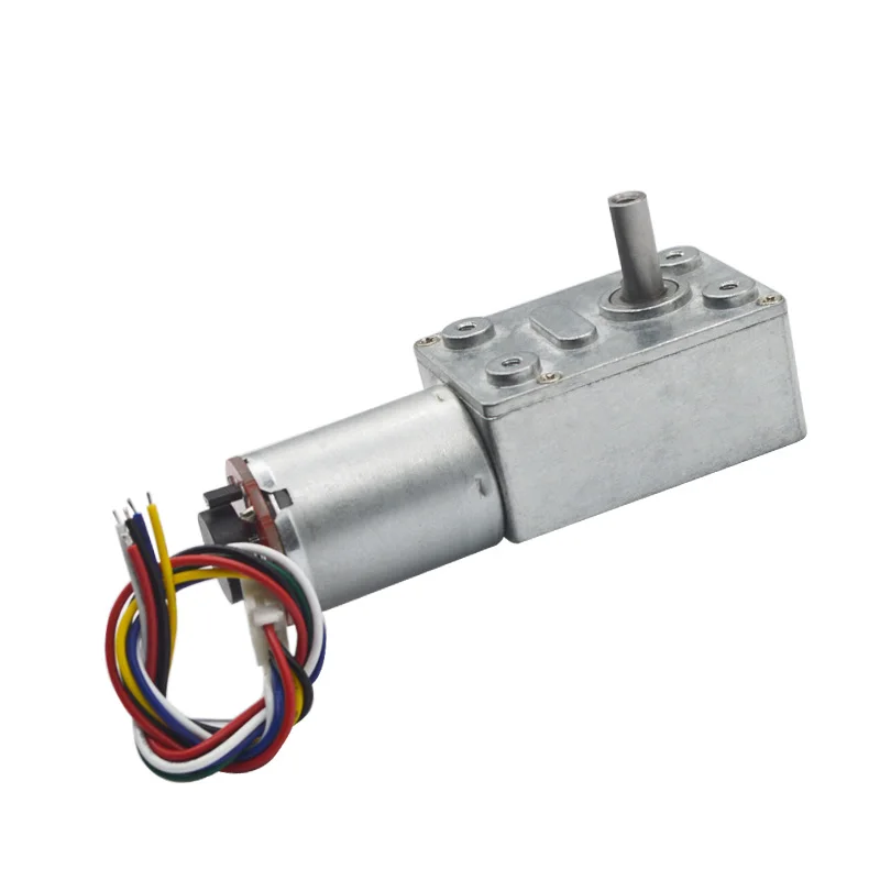 Redução do Motor com Engrenagens sem Verme Alto Torque Motorreversível sem Verme com Codificador Ppr 11 Worm Turbo dc 6v 12v 24v