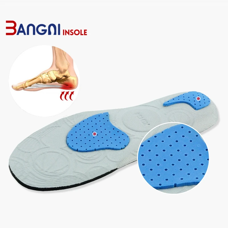 

3ANGNI Elastic Men/Woman Orthotic Arch Support Shoe Insert Flat Feet insoles for shoes Comfortable EVA Orthopedic insoles
