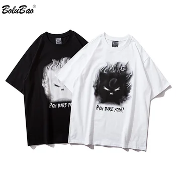 

BOLUBAO Men's T Shirts Original Printing Fashion Brand High Quality Men Short Sleeve Tees Hip Hop Male Trend T Shirts
