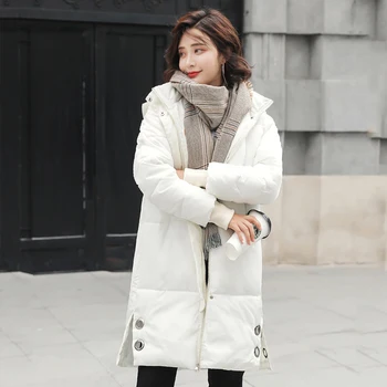 

new design Korean Style 2020 Winter Jacket Women Stand Collar Solid Female Down Coat Loose Oversized Womens Short Parka coat S56