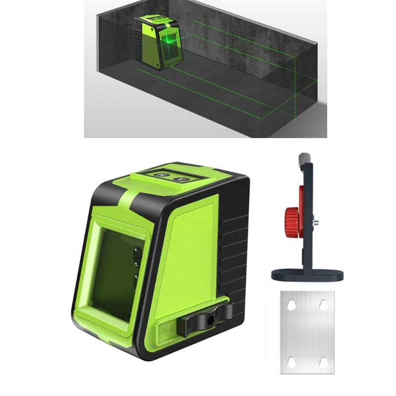 H7JB 2 Lines La ser Level Self Levelling Green Red Beam Horizontal &amp Vertical Cross Line Multifunctional |