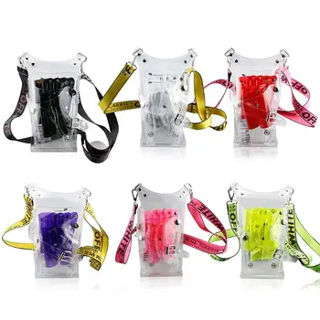 

Transparent PVC Toolkit Clipper Scissors Storage Bag Waist Bag Hairdressing Tool T4MB