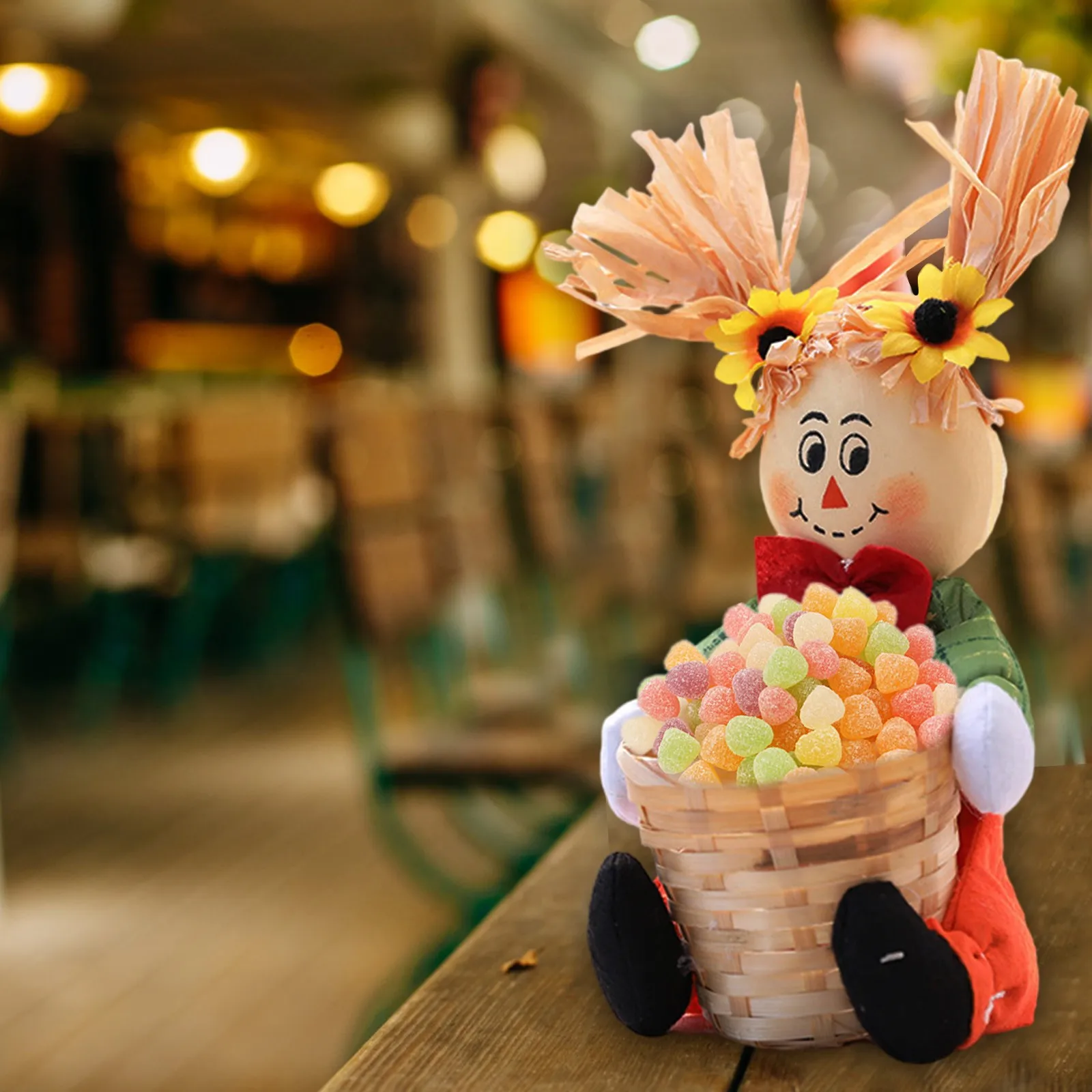 Украшение на Хэллоуин милая кукла-журавль дом с привидениями реквизит для бара