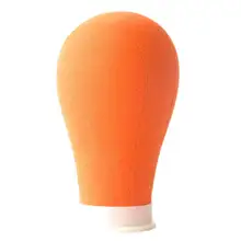 Orange Canvas Block Head Display Styling Mannequin Manikin Head Wig Stand wig Stand 22 23 inches Training Mannequin Head