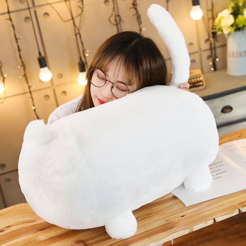 Новинка 1 шт. 40/55 см плюшевые подушки Kawaii Cat подушка с тенью на спине наполнителем
