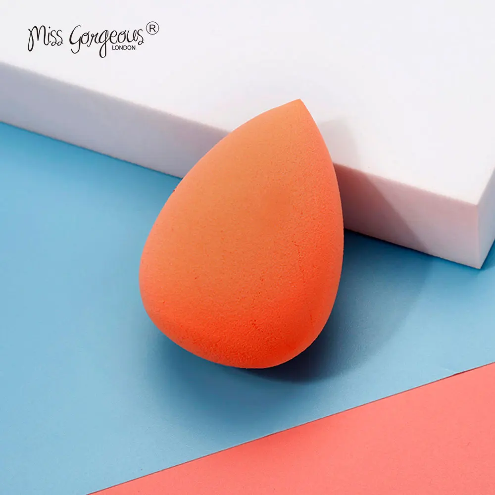 Бренд Miss Gorgeous, 2 шт., спонжи для макияжа, форма капли воды, основа для макияжа, пудра, Bb крем, косметическая губка, капля воды, мягкая красота