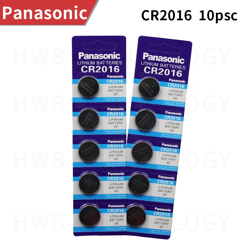 

10pcs original brand new battery for PANASONIC cr2016 3v button cell coin batteries for watch computer cr 2016 For Control Toy