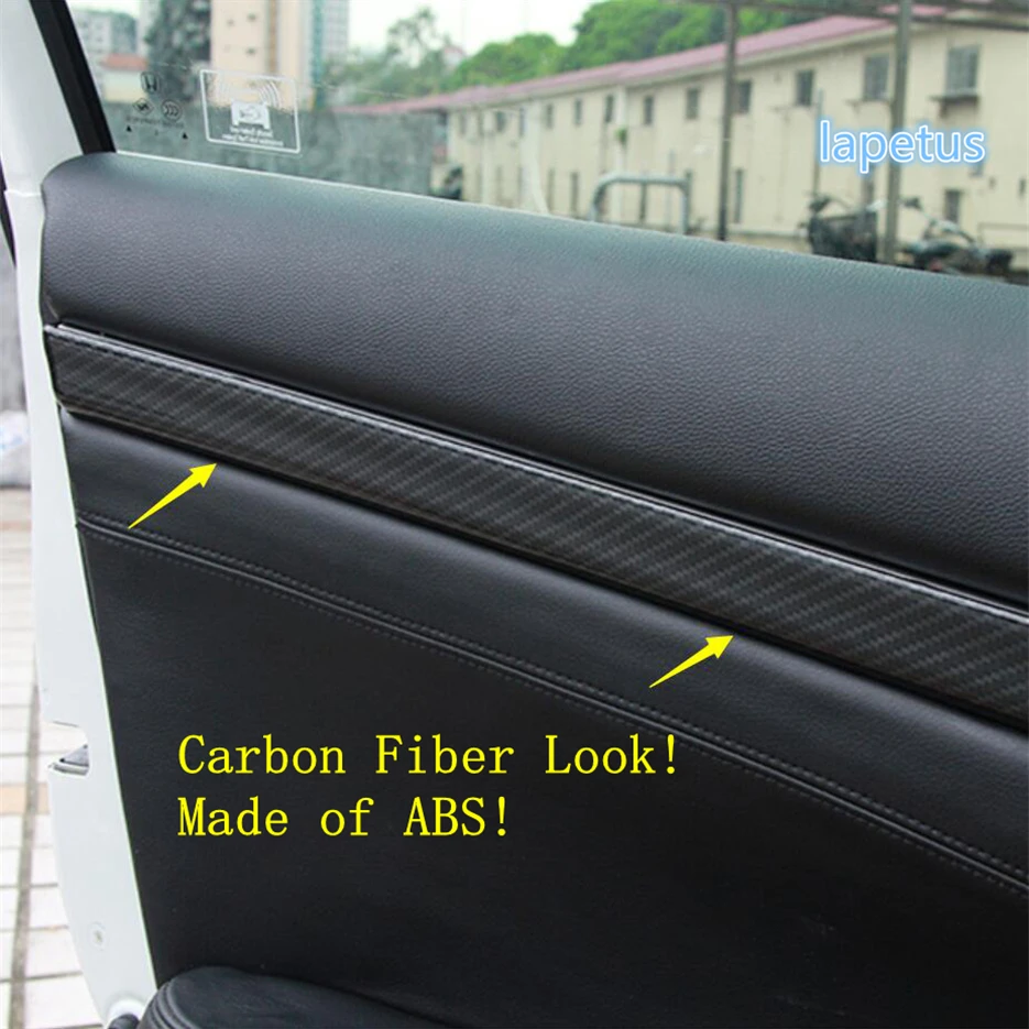 

Lapetus Inner Door Handle Armrest Decoration Strip Cover Trim Fit For Honda Civic Sedan 2016 - 2020 ABS Carbon Fiber Look